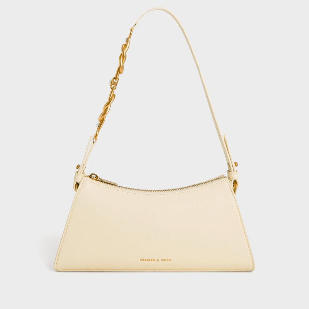 Charles & Keith / Cream Shoulder Bag